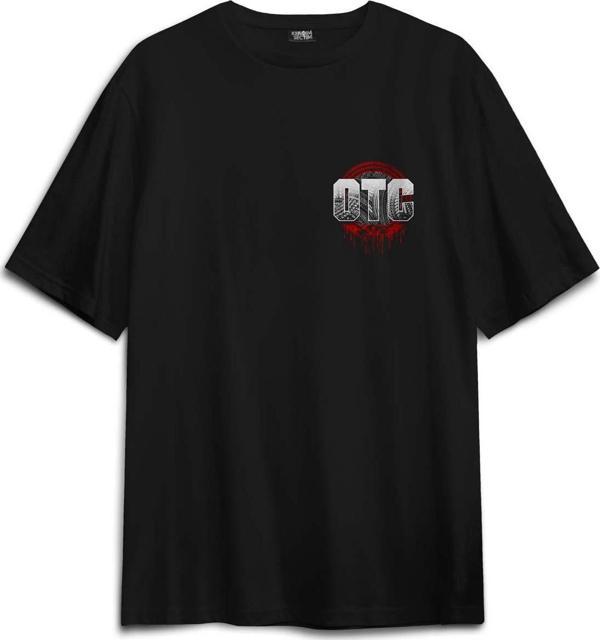 Oversize T-shirt Otc Roman Reigns Wwe Dövüş Gym Fight Spor Baskılı Siyah Unisex Tişört - Image 1