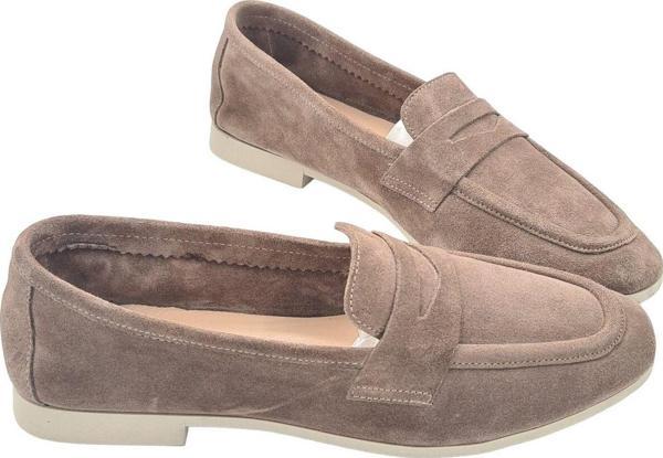Aayak&Kabımofficial Kadın Günlük Bej Ayakkabı Babet Loafer Makosen Bej 39 - Image 1