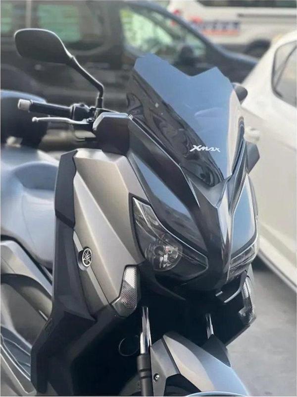 Aras Moto Yamaha Xmax 250 -Xmax 400 Spor Kısa Ön Cam ,Siperlik Koyu Füme 45 Cm 2014-2017 Uyumlu -  - Image 1