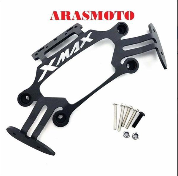Aras Moto Yamaha Xmax Yan Ayna Aparatı ,Katlanır Ayna Bağlantı Barı 2018-2022 Telefon Tutucu Destekli- - Image 1