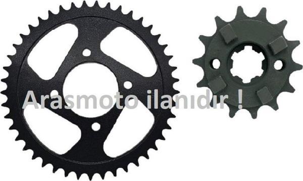 Aras Moto Cf Moto Nk 150 Ön Arka Dişli Seti A Kalite -  - Image 1