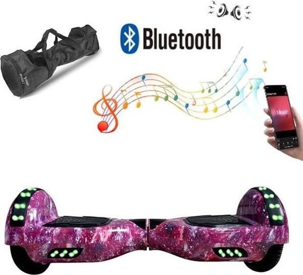 CityMate Elektrikli Kaykay Full Ledli Hoverboard Bluetooth Hoparlörlü 6.5 Inch Desenli Çanta Hediye - Image 1