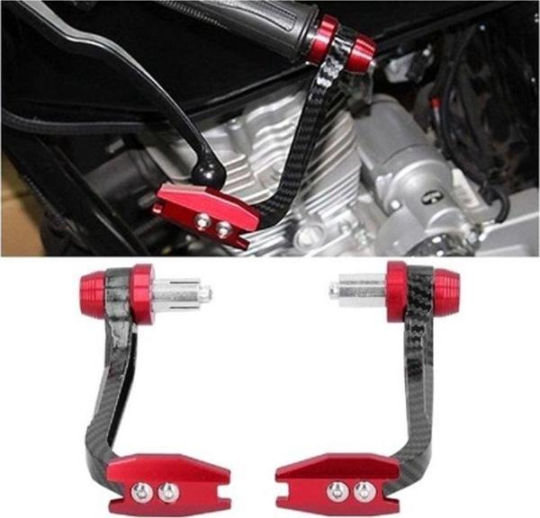 Aras Moto Motosiklet Manet Koruma Takımı Karbon Model Bordo Kırmızı Renk -  - Image 1