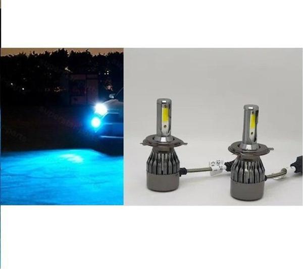 Aras Moto Motosiklet ,Otomobil Far Ampülü H4 Led Xenon Buz Mavisi Renk 12/24V-48W(10800 Lümen) 2 Adet  - Image 1