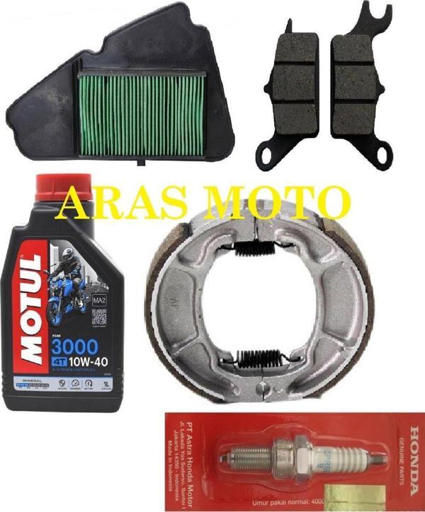 Aras Moto Honda Dio 110 Bakım Seti Orj.Bujili , Tüm Yıllara Uyumlu - - Image 1