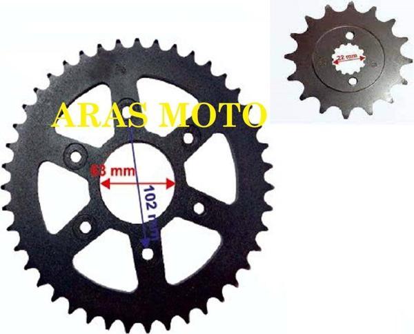Aras Moto Bajaj Dominar Ön Ve Arka Dişli 400 Ktm 200 Duke 390 2015 2020 - - Image 1