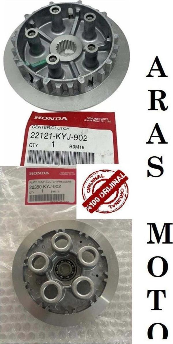 Aras Moto Honda Cbr 250 R Debriyaj İç Tas Göbek Seti Orjinal (Baskı Plakası Alt Üst) - Image 1