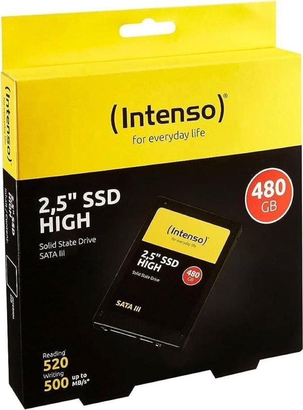 INTENSO HIGH 480GB 2.5'' SATA3 SSD 520/480 3813450 - Image 1