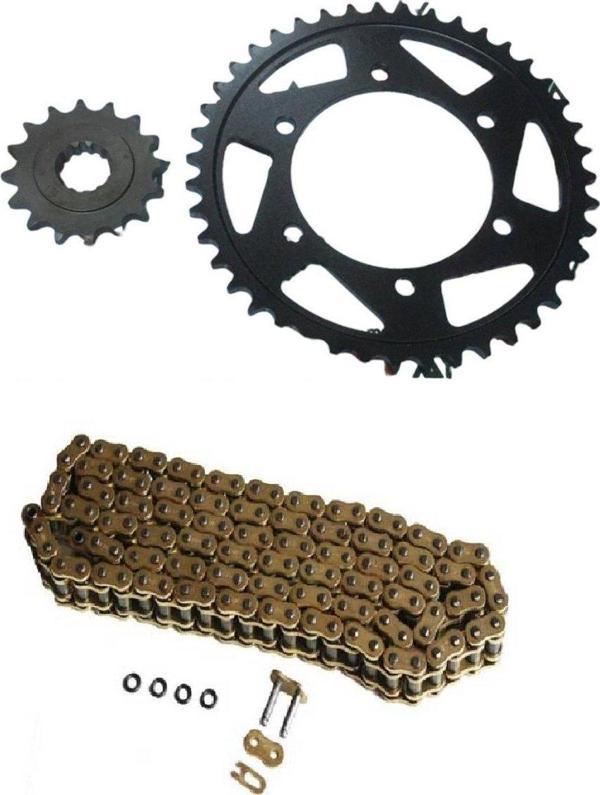 Aras Moto Yamaha Mt 07 -Tracer 700 Uyumlu Zincir Dişli Seti Oringli Gold Zincir Tüm Yıllara Uygun - - Image 1
