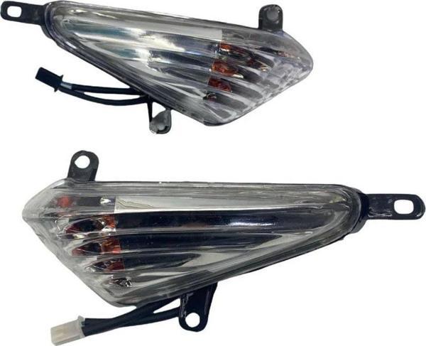 Aras Moto Honda Cbf 150 Ön Sinyal Takımı Beyaz Renk Oem - - Image 1