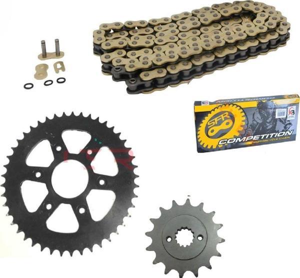 Aras Moto Bajaj Dominar 400 Oringli Zincir Dişli Seti (Sfr Gold Zincir )  - Image 1