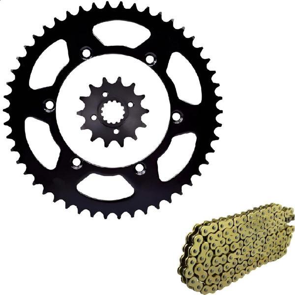Aras Moto Yamaha Mt 09 - Tracer 900 Zincir Dişli Seti Oringli Gold Zincir    - Image 1