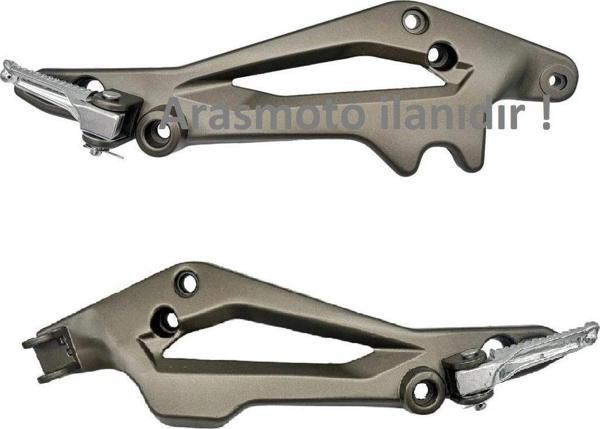 Aras Moto Mondial Drift L ,Kd 125F ,Kiden Basamak Braketi Takımı Sağ Sol ,Arka Basamaklar Dahil - - Image 1
