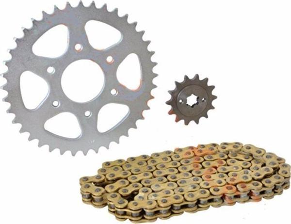 Aras Moto Zincir Dişli Seti Oring'Li Bajaj Pulsar Rs200 (14T/40T 520H0- - Image 1