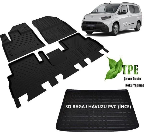 Dbc Online Yeni Proace Makyajlı Paspas Bagaj Havuzu Set Kokusuz Yumuşak 2024 Model Proace Cıty - Image 1