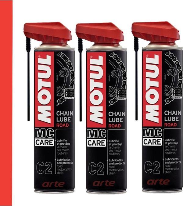 Motul C2 Zincir Yağı 400 Ml Chaın Lube Road 3 Adet - Image 1