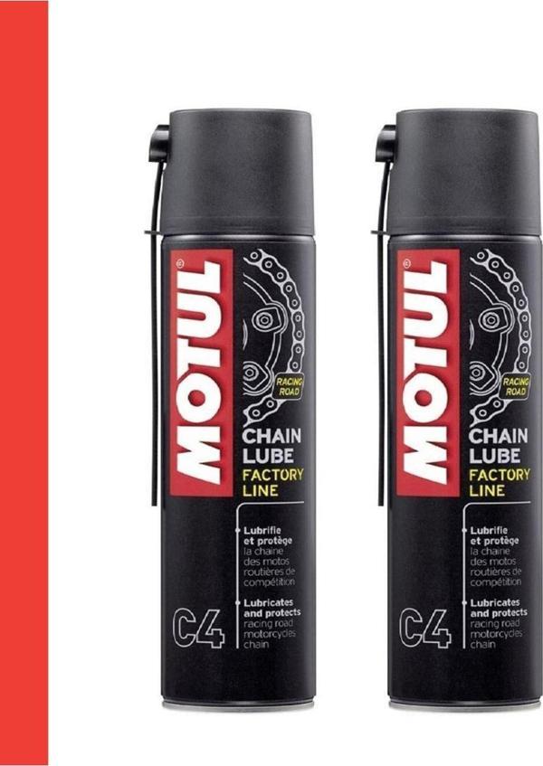 Motul C4 Zincir Yağlama Spreyi 400Ml Racing Chaın Lube 2 Adet - Image 1