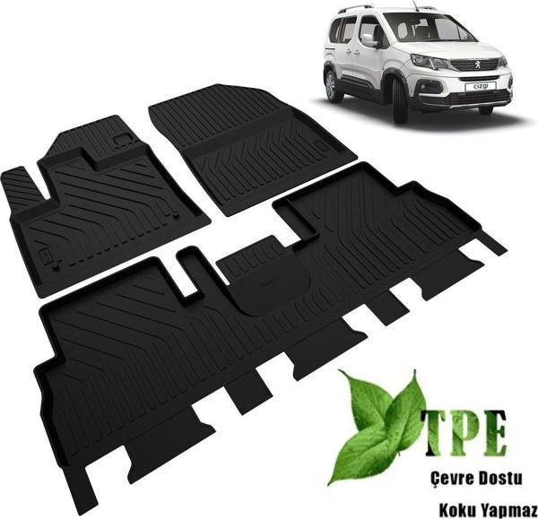 Dbc Online Peugeot Rifter Havuzlu Paspas 2019 2020 2021 2022 2023 2024 Kokusuz Yumuşak Active Allure Gt Line - Image 1