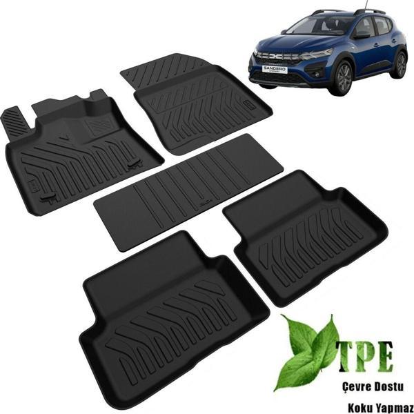 Dbc Online Dacia Sandero Stepway 4D Havuzlu Paspas 2021 2022 2023 2024 Kokusuz Yumuşak - Image 1