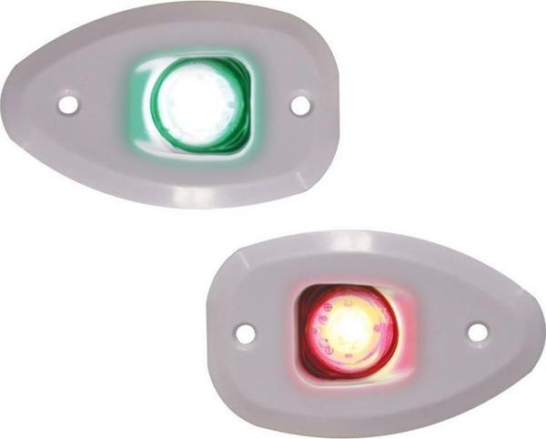 Lalizas MICRO LED 12 İskeleSancak 112.5° Feneri, Yüzey mon., Set, Beyaz Gövde Delikli - Image 1