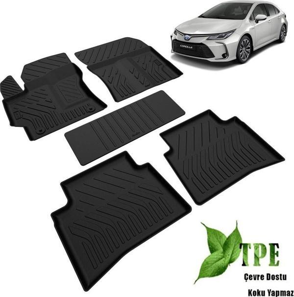 Dbc Online Toyota Corolla Havuzlu Paspas 2019 2020 2021 2022 2023 2024 Kokusuz Yumuşak - Image 1