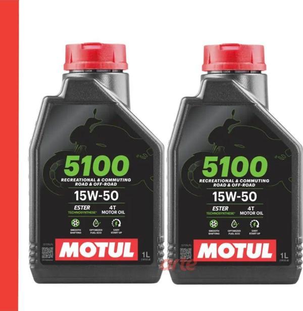 Motul 5100 15W-50 4T 1L Motosiklet Motor Yağı Güncel Ürün 2 Adet - Image 1