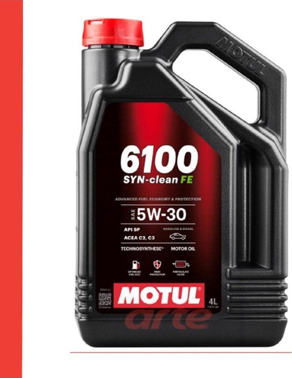 Motul 6100 Syn-Clean Fe 5W-30 4L Litre % 100 Sentetik Motor Yağı - Image 1