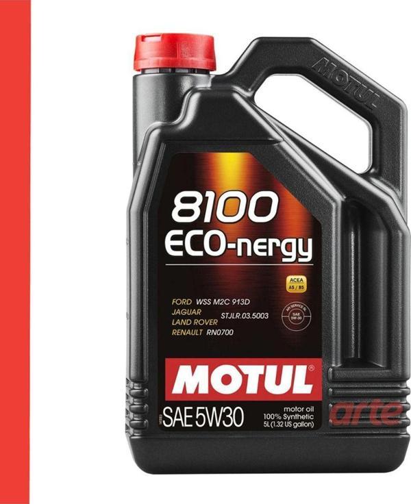 Motul Arte 8100 Eco-Nergy 5W30 5 Litre % 100 Sentetik Motor Yağı - Image 1