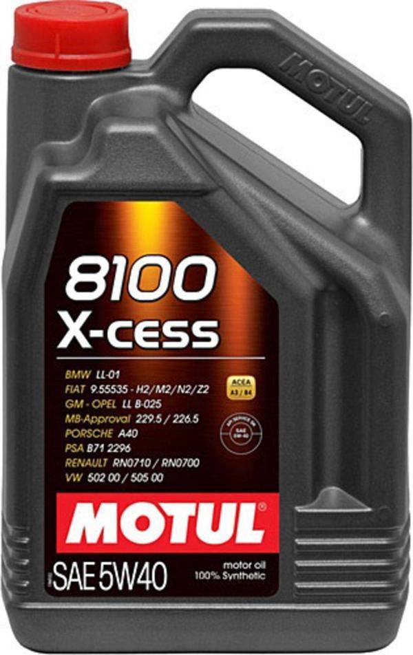 Motul 8100 X-Cess 5W/40 4 Lt 8100 X-Cess 5W/40 4 Lt - Image 1