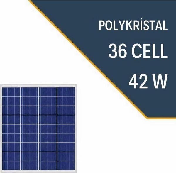 Lexron 42W Polykristal Güneş Paneli - Image 1