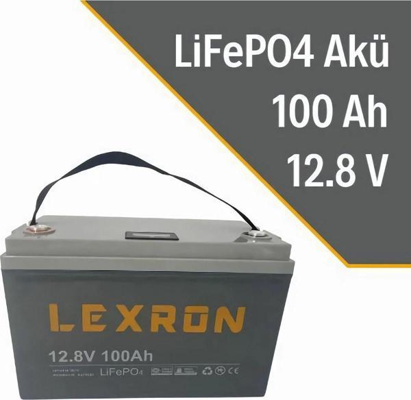Lexron 100A 12.8V Lityum Akü (Lifepo4) - Image 1