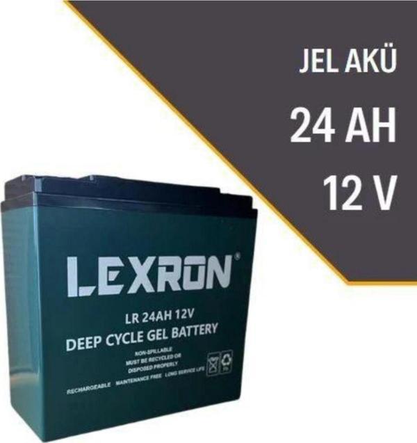 Lexron 24 Ah-12V Jel Elektrikli Araç Aküsü - Image 1