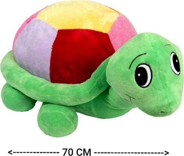 Gran Toys Peluş Renkli Kaplumbağa - 70Cm - Image 1