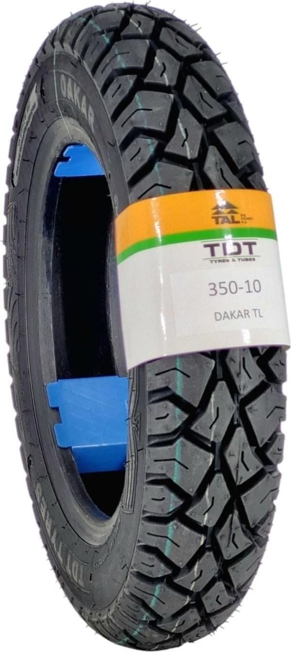 Tdt Tyres 350-10 Tl (Tubeless - Dubleks) Motosiklet Lastiği - Image 1