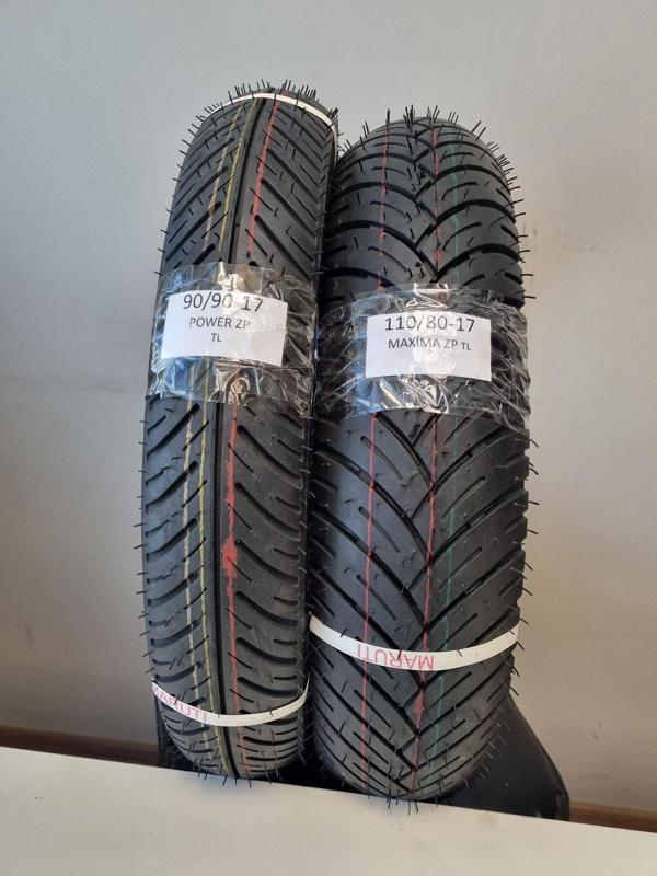 Maruti Tyres Rks Titanic 150 Ön Ve Arka Motosiklet Lastiği Takım 90/90-17 ,110/80-17 Maxima Zp - Image 1
