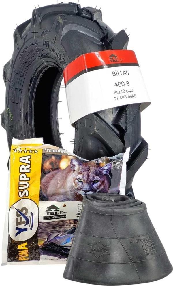 Billas Çapa Lastiği 400-8 Tt 4Kat+İç Lastik Set - Image 1