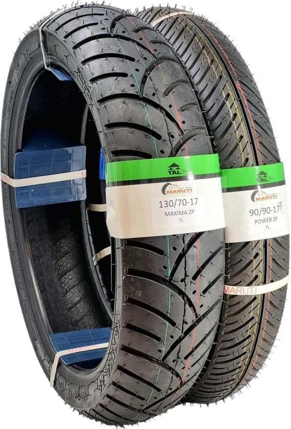 Maruti Tyres Mondial 125 Drift L Cbs Ön/Arka 130/70-17 Tl 90/90-17Tl Powerset Motosiklet Lastiği - Image 1