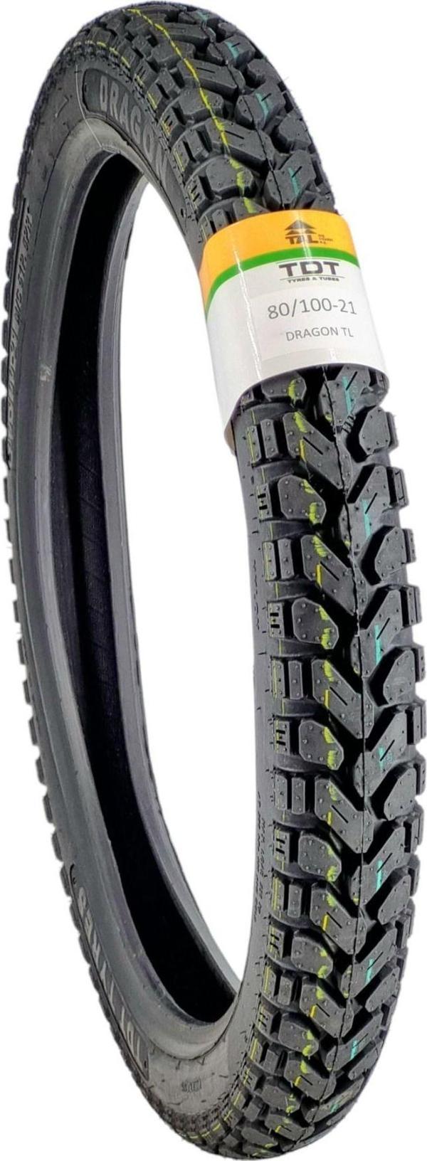 Tdt Tyres 80/100-21 Tl (Tubeless - Dubleks) Motosiklet Lastiği - Image 1