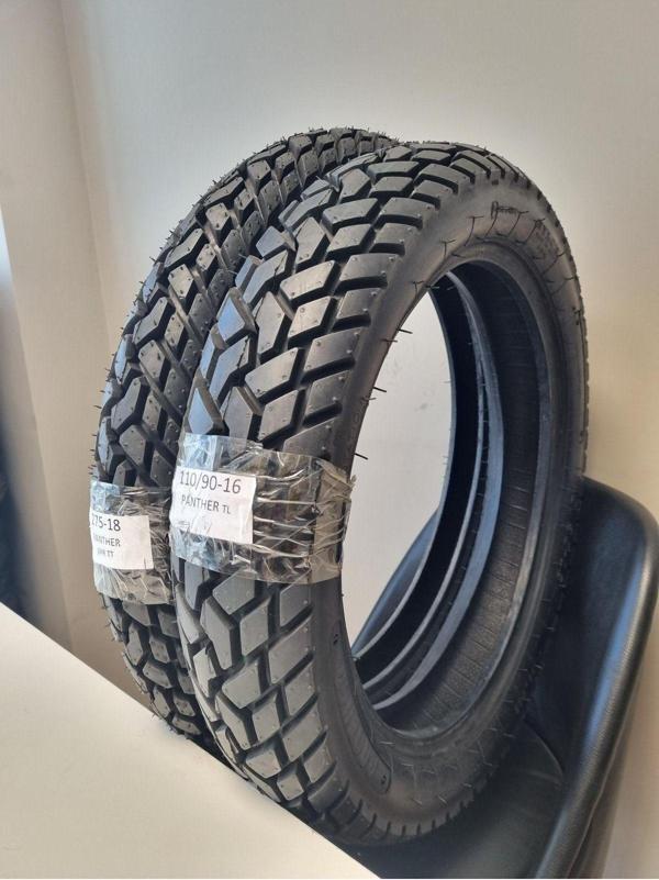 Maruti Tyres Set 275-18 Ve 110/90-16 Ön Arka Takım Pantherset Motosiklet Lastiği - Image 1