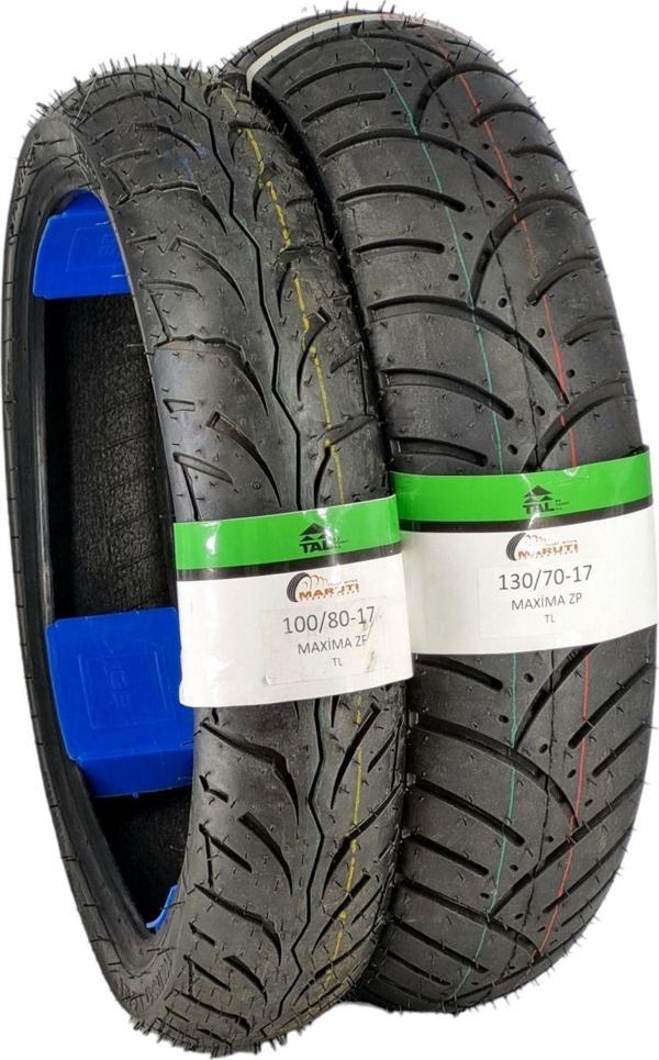 Maruti Tyres 130/70-17 Ve 100/80-17 Motosiklet Lastik Takımı Tl (Tubeless - Dubleks) - Image 1
