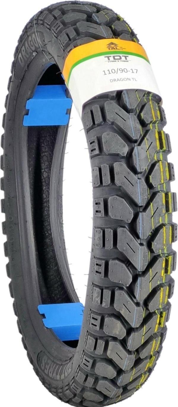 Tdt Tyres Kuba Blackcat 110/90-17 Tl (Tubeless - Dubleks) Motosiklet Lastiği - Image 1