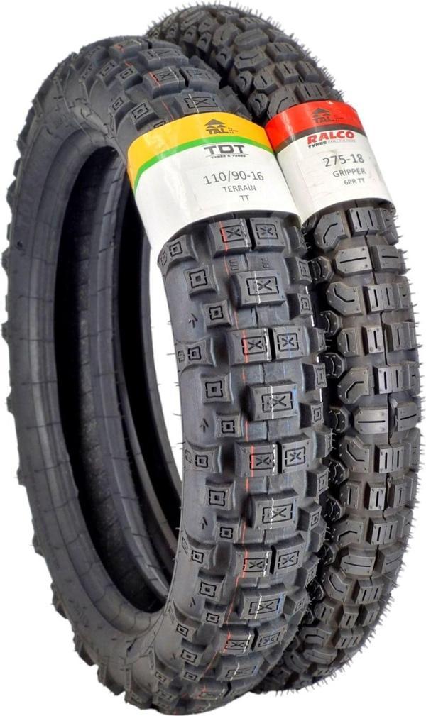 Ralco Tyres Set 110/90-16(Tt) Ve 275-18 (Tt) Motosiklet Lastikleri - Image 1