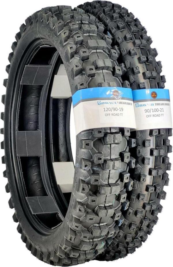 İran Yasa Tire & Rubber 120/90-19 Ve 90/100-21 Enduro Lastik Takımı - Image 1