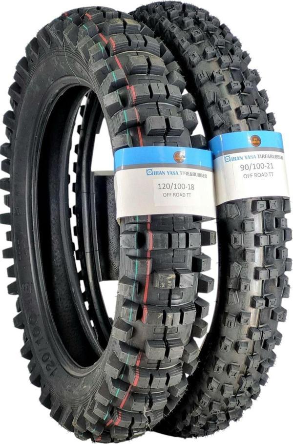 İran Yasa Tire & Rubber 120/100-18 Ve 90/100-21 Enduro Lastik Takımı - Image 1