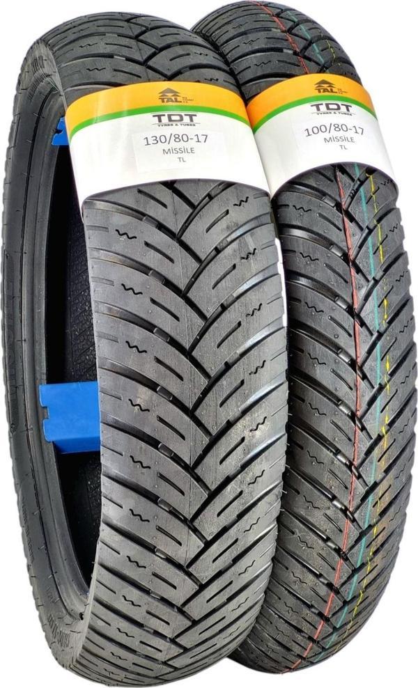 Tdt Tyres 130/70-17 Ve 100/80-17 Lastik Takımı Tl (Tubeless - Dubleks) - Image 1
