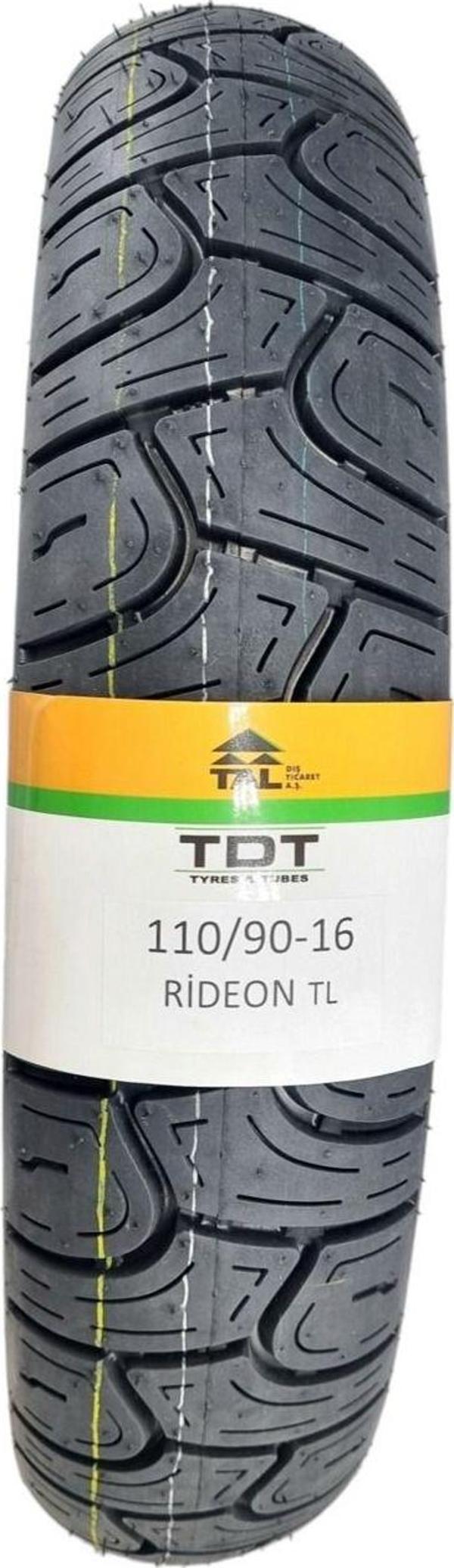 Tdt Tyres 110/90-16 Tl (Tubeless - Dubleks) Motosiklet Lastiği - Image 1