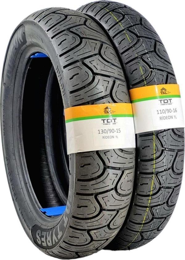 Tdt Tyres 130/90-15 Ve 110/90-16 Takım Tl (Tubeless - Dubleks) Chopper Lastiği - Image 1