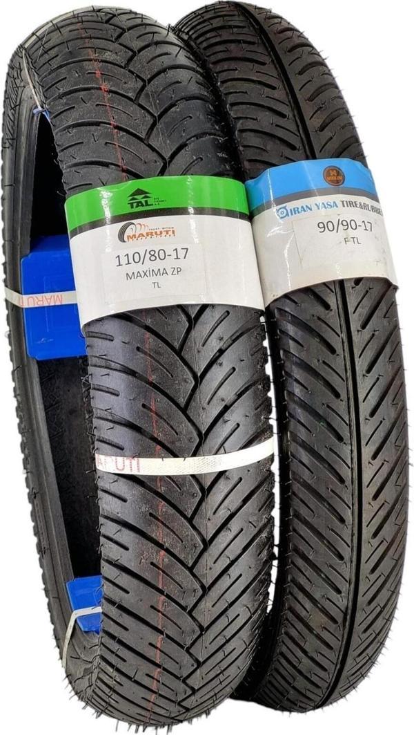 İran Yasa Tire & Rubber Iran Yasa, Marutı 110/80-17 Max Ve 90/90-17 Mondial Z-One Takım Tl Dubleks Motosiklet Lastiği - Image 1