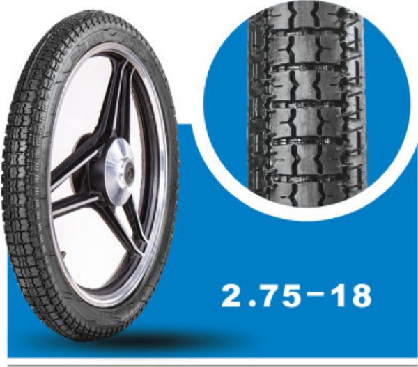 İran Yasa Tire & Rubber Yasa R Motosiklet Dış Lastiği 2.75-18 Tt (İç Lastikle Kullanıma Uygundur) 6Pr Arka Yol 2023 Üretim - Image 1