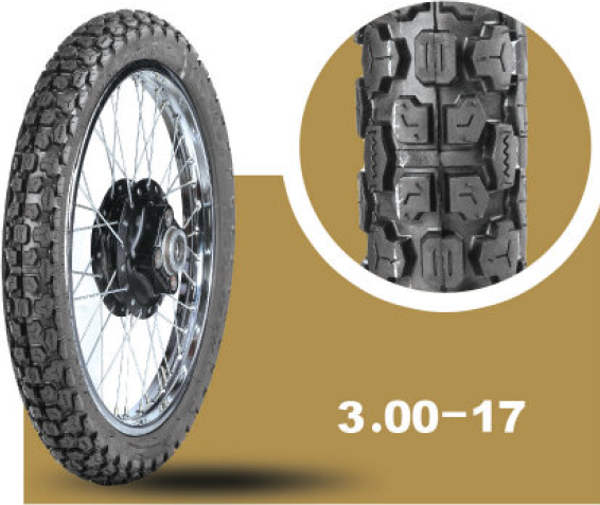 İran Yasa Tire & Rubber Yasa Tr Arka Yol/Toprak Motosiklet Lastiği 300-17 Tt (İç Lastikle Kullanıma Uygundur)6Pr - Image 1